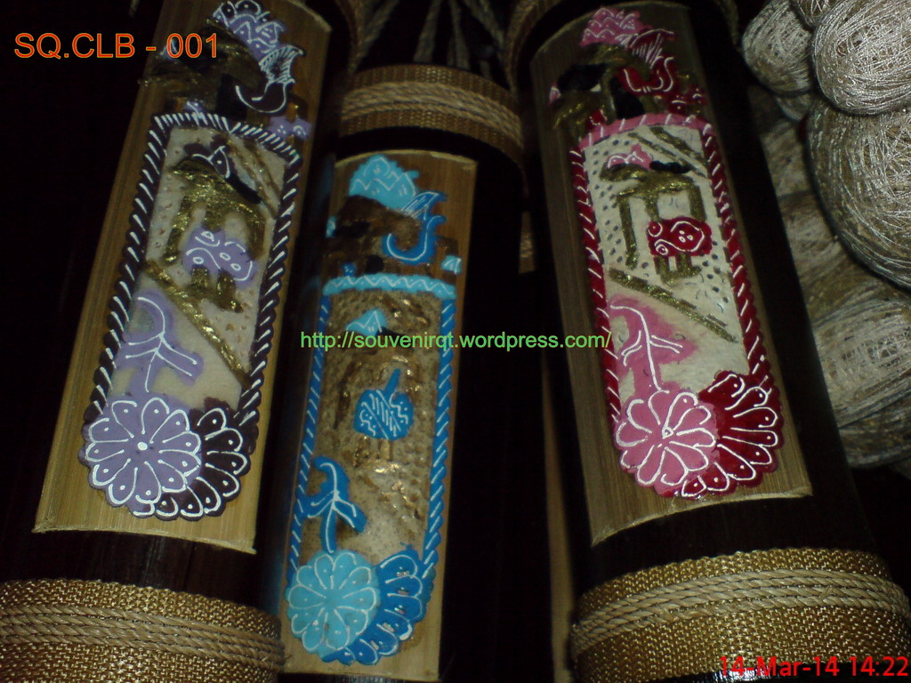 contoh kerajinan  tangan  dari  bahan bambu  SOUVENIR KITA